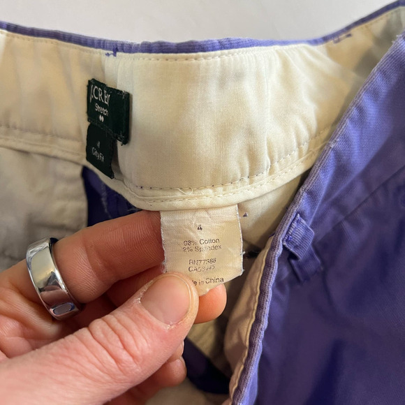 J. Crew Stretch City Fit Light Purple Khaki pants 4 - Picture 5 of 6